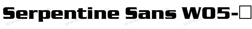 Serpentine Sans W05字体转换